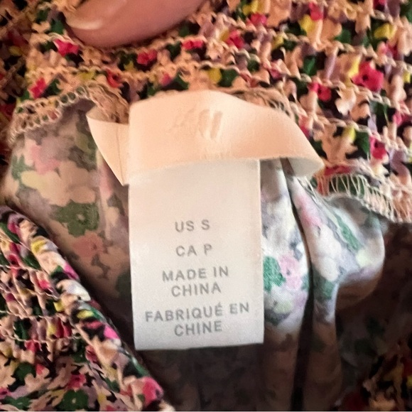 Cottagecore Ditsy Floral Puff Sleeve Smocked Square Neckline Blouse Sm. Tradwife - Picture 8 of 11